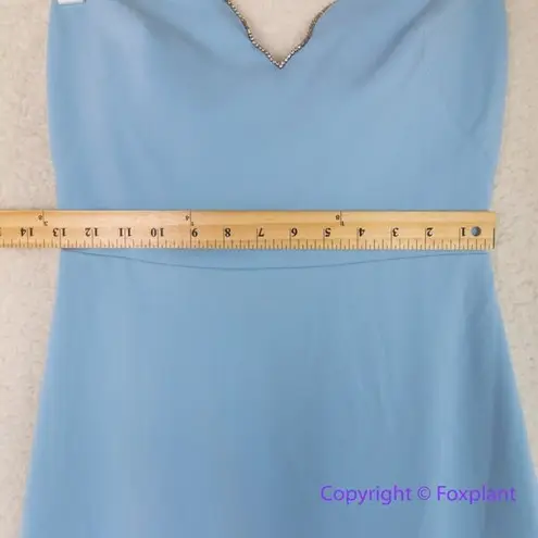 Monique Lhuillier ML Strapless Sweetheart Dress blue, size 4