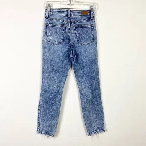 Judy Blue  Destroyed Distressed Acid Wash Boyfriend Jeans Size 1/25