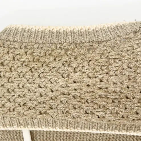 Designers Originals Vintage Cottagecore Floral Embroidered Knit Sweater Vest L Tan Size L