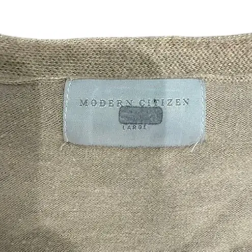 Modern Citizen Lenese Midi Dress in Beige, Size L