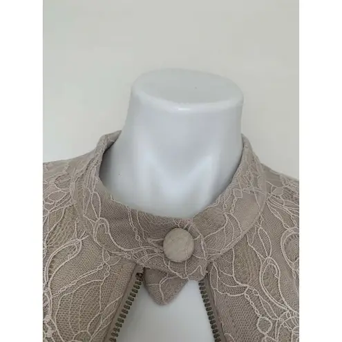 Planet Blue BLUE LIFE by Lace blazer Jacket XSMALL Beige Bohemian DRESS NEW