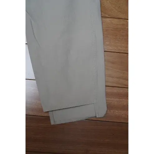 Lafayette 148 Tapered Skinny Cotton Stretch Ankle Denim Tan Size 8 Medium