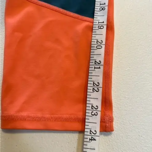 Zyia  Tangerine Angle Block Light n Tight Hi-Rise 7/8 Leggings‎ Size 14-16