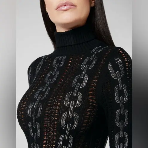 PHILIPP PLEIN KNIT DAY DRESS CRYSTAL MEDIUM Black