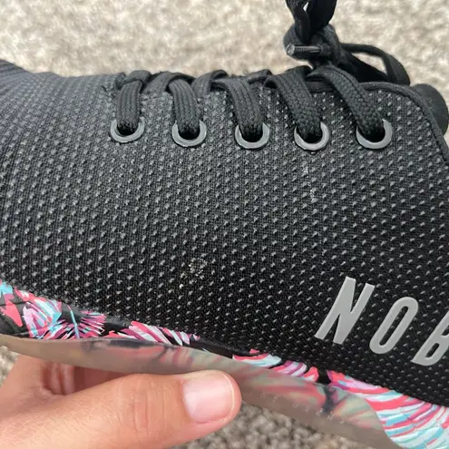 Nobull Women’s  No Bull Outwork Trainer Sneaker Shoe Black Midnight Palm Size 9