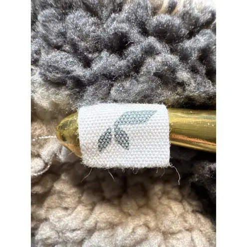 Koolaburra by UGG Plaid Fleece Pullover Quarter Zip Jacket Women's Medium Tan