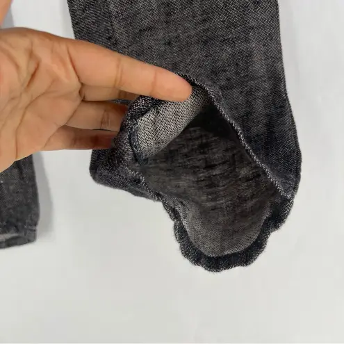 Formidable DAR Handmade Gray Linen Lightweight Mid Rise Slim Leg Pants Size XS