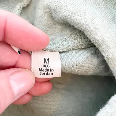 L.L.Bean Quilted Snap Pullover Sweatshirt Funnel Neck Comfy Green M Cozy Size M