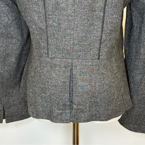 Tribal | Gray Wool Blend Blazer Jacket Single Button Closure Women’s Size 6