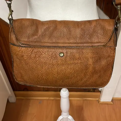 Patricia Nash  brown leather crossbody satchel bag