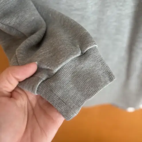 Varley  Bayliss Sweatshirt Womens Size S Gray Pullover Oversized Zip‎ Pockets