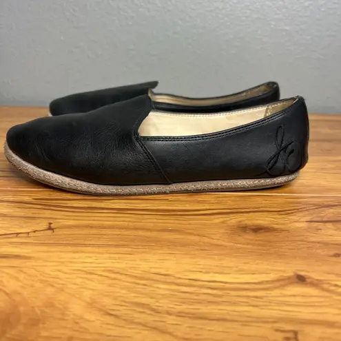 Sam Edelman  Everie Black Leather Loafers Flats Women Size 7M Slip On Shoes