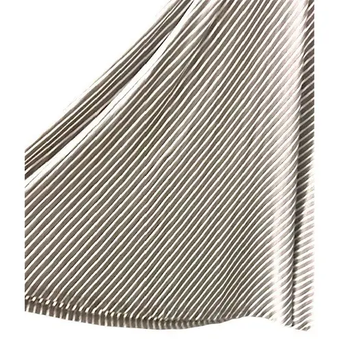 INC Striped Adustable Dress XL Sleeveless Tube Top Coastal Cruise Resort Elegant Brown