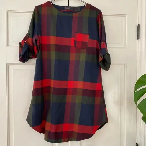 Cupshe  Walk‎ the Shine Plaid Dress Fall Photo Outfit Autumn Plaid Dress Boots