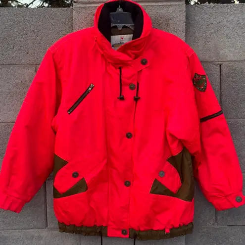 Obermeyer Women's Ski Jacket Winter Snow Jacket M Neon Red