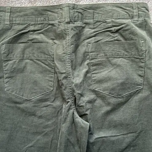 Weatherproof Vintage Ladies' Wide Leg Corduroy Pants, Olive 8,NWT
