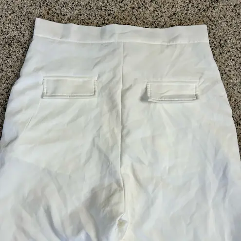 Pretty Little Thing Wide Leg White Dress Pants Trouser NwT Size 8 Tall 30x36