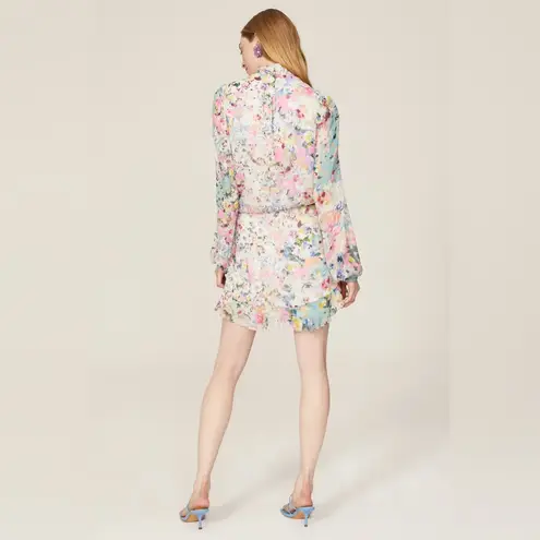 Rococo Sand‎ Lelia Floral Wrap Mini Dress in Size XL Pink