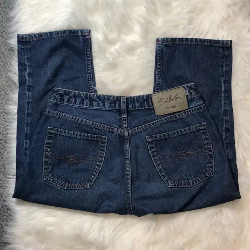 Silver Jeans Silver Vintage 1990s Y2K Capri Length Blue Jeans Waist 30 Inches