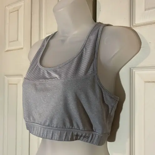 Head Gray Racerback Sports Bra Large