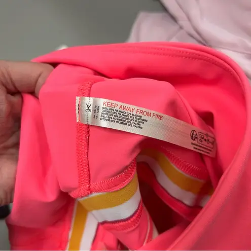 Free People Movement Free People FP Movement Run Racer Pink Leggings Pants Rainbow Back Zip Ankle NWT