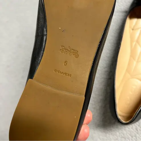 Coach Annabel Leather Ballet Flats in Black Size 6 EUC - $95 Coach Annabel Leather Ballet Flats in Black Size 6 EUC - $95