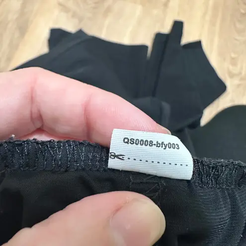 Baleaf | Women's Black Cropped Drawstring Activewear Athletic Workout Capris, M