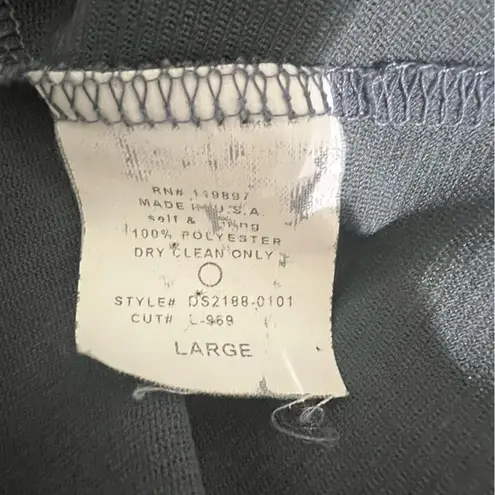 Collective Concepts Paisley Rose Floral Print Dress L Sleeveless Ruffle Neck