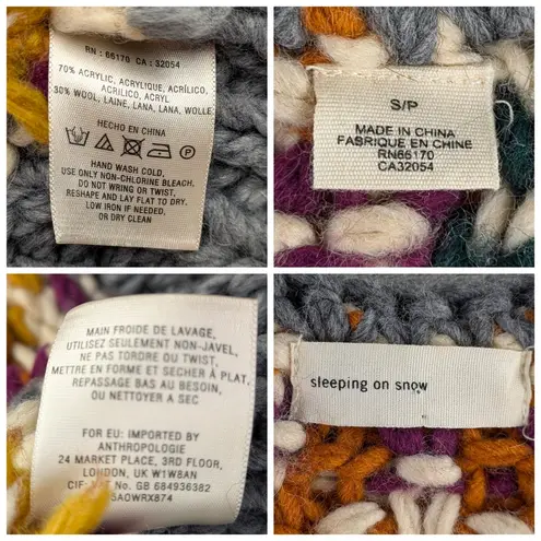 Anthropologie Sleeping On Snow Wool Blend Cardigan GUC Size S/P F227