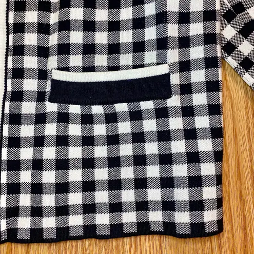 Hobbs London Saffi Knitted Jacket Cardigan Navy Ivory Womens Small