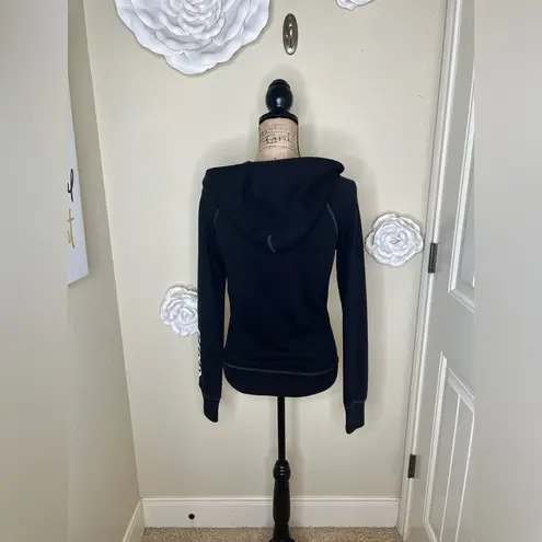 PINK - Victoria's Secret Collegiate Texas Tech Black, White & Red Hoodie Sz XS