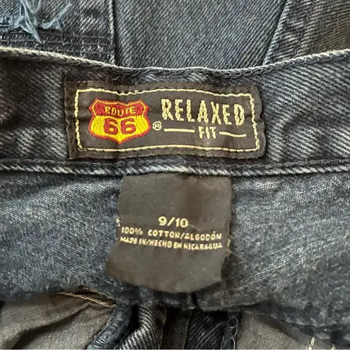 Route 66 Vintage 90s High Rise Destroyed Mom Jeans Grunge 9/10 Blue