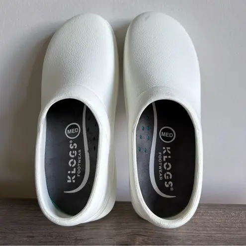 Klogs Boca White Kitchen Women's Clog Size 5 #944