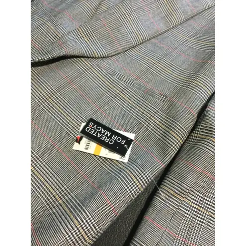 Bar III  Plaid Blazer Created for Macys‎ Womens Career Jacket Size S new