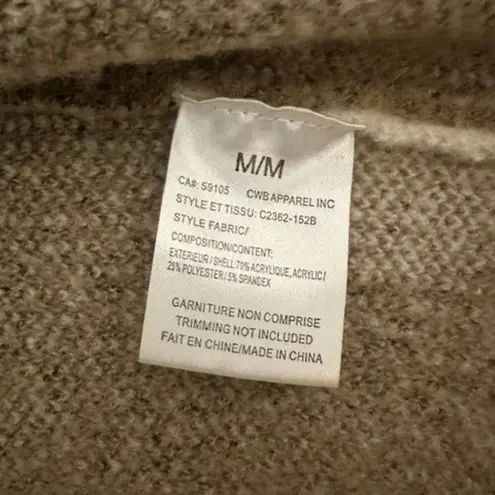 Charlie B polka dot cardigan sweater in honey Tan Size M