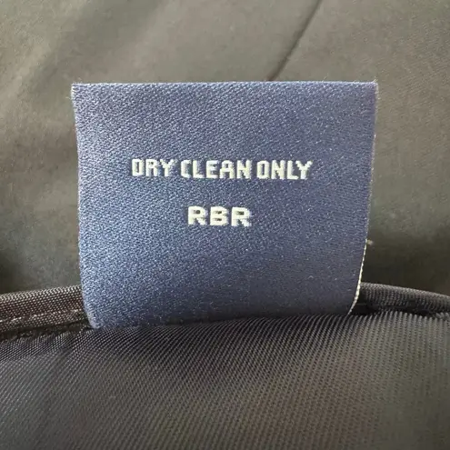 Façonnable Navy Wide Leg Wool Trousers Size 16 Dress Pants