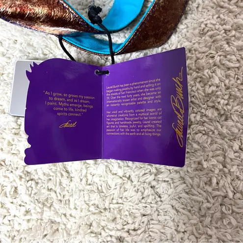 Laurel Burch Artistic Cat Tote Blue