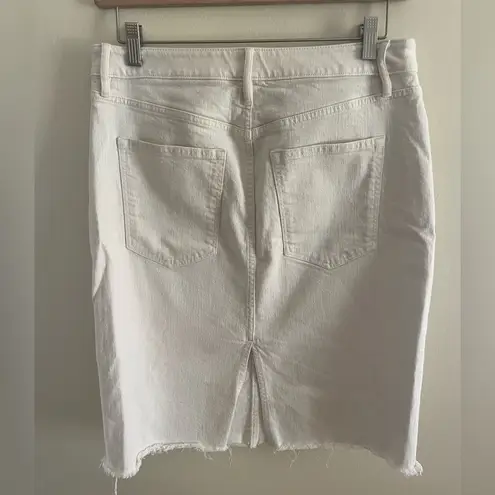 Banana Republic  White Denim Skirt