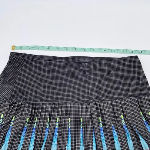 Lucky in Love Square Pleated Athletic Skort Fits Size Small * Altered Taken In Black