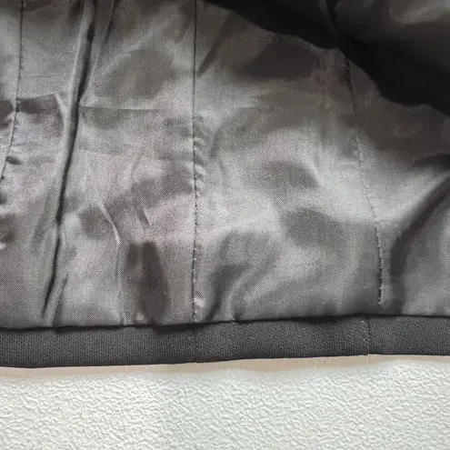 Laura Scott Blazer Women Size 4 Black White Piping Office Casual Preppy Vintage