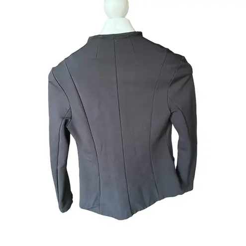 Betabrand Black with Teal Blazer Jacket Size Small