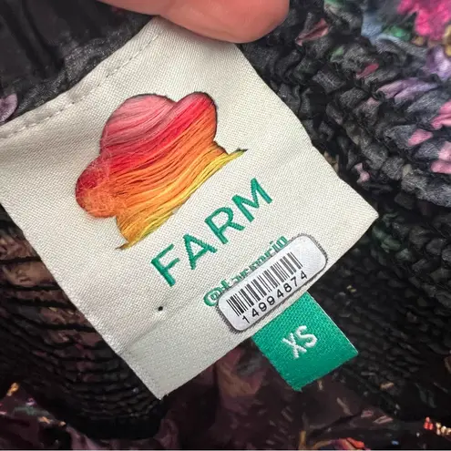 Farm Rio Rainbow Suns Maxi Dress with Pockets in Black