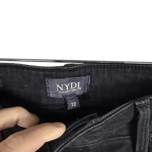 NYDJ Women’s Marilyn Lift Tuck Straight Leg Jeans in Black Size 12