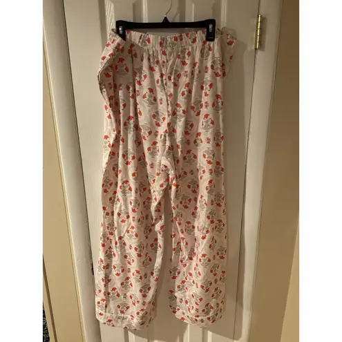 Sonoma  Pajama Set Button Front Floral Orange Cream Floral Size XXL New Woven - Image 11