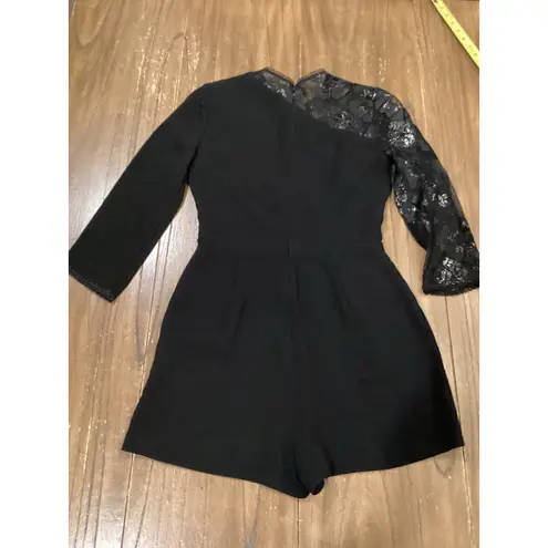 Shoshanna  long sleeve black lace 3/4 sleeve Marseille Romper size 2 - Image 15