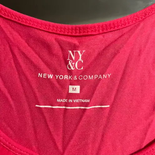 New York & Co. Hot Pink Tank Top and Cardigan Set