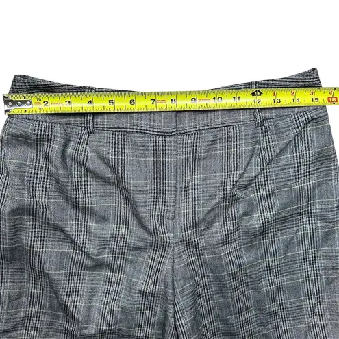 Kate Hill NWT Women's Plaid Dress Pants Size 10P Wool Blend Lightweight Wide Leg
