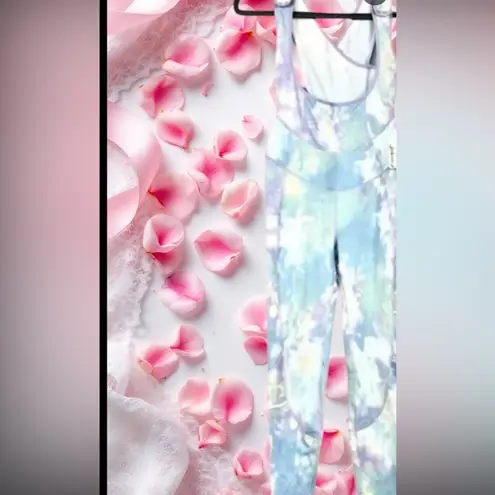 Movement Free People cotton jumpsuit cloud print new! Blue