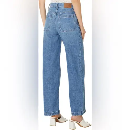 Madewell  The Perfect Vintage Wide-Leg Jean Lakecourt Wash: Patch-Pocket Edition