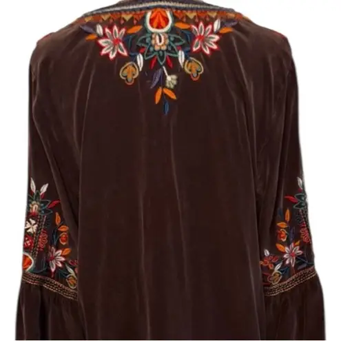 Johnny Was silk heavily embroidered Lailani dress NWT